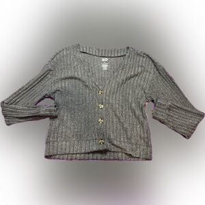 Gray Button-Up Sweater